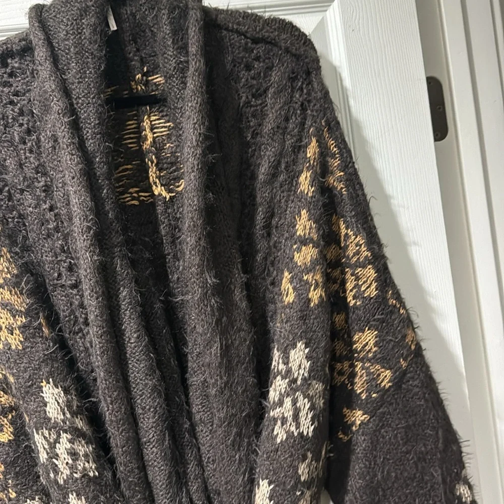 Free People Cable Mix Cardigan - Picture 6 of 13